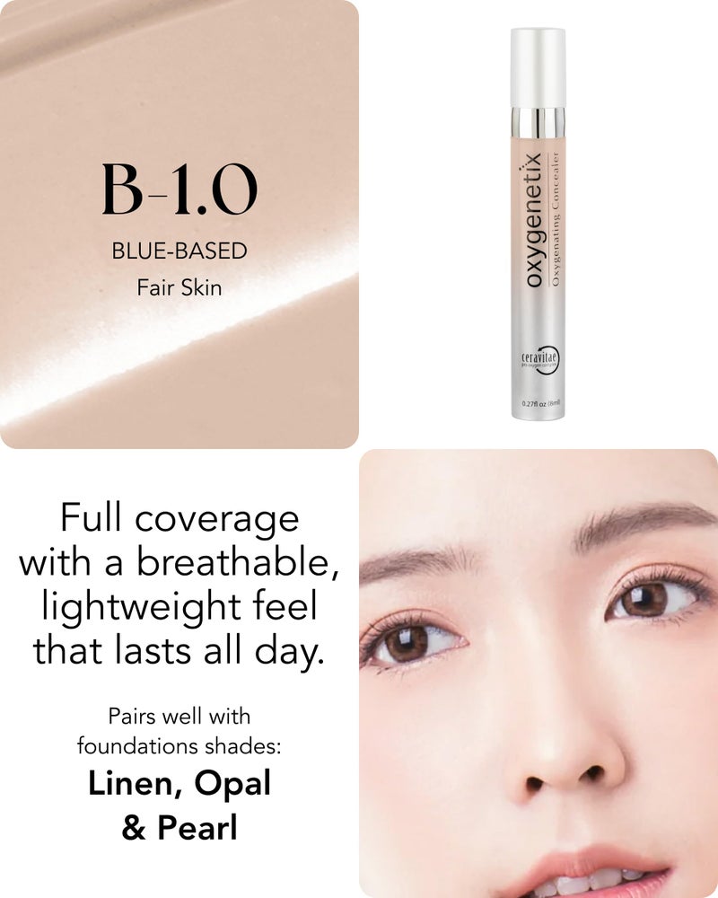 Oxygenetix Oxygenating Concealer – B-1.0 | Full Coverage for Dark Circles, Face & Body | Lightweight, Sweat-Resistant Formula - Image 3